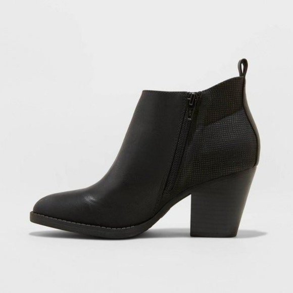 Universal Thread Jameson Double Zip Bootie Black - Picture 3 of 4